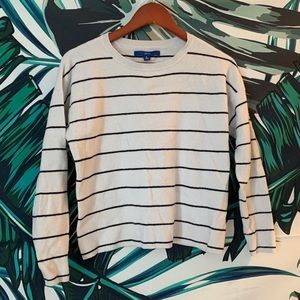 Cropped Striped Sweater